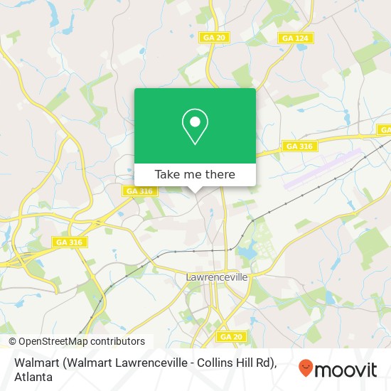 Walmart (Walmart Lawrenceville - Collins Hill Rd) map