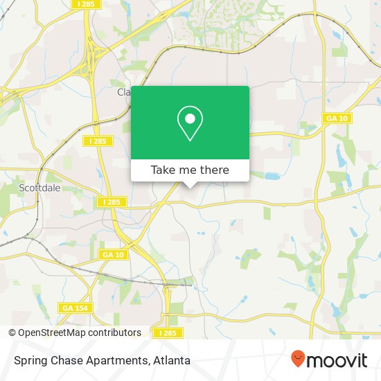 Mapa de Spring Chase Apartments