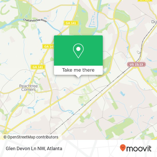 Mapa de Glen Devon Ln NW