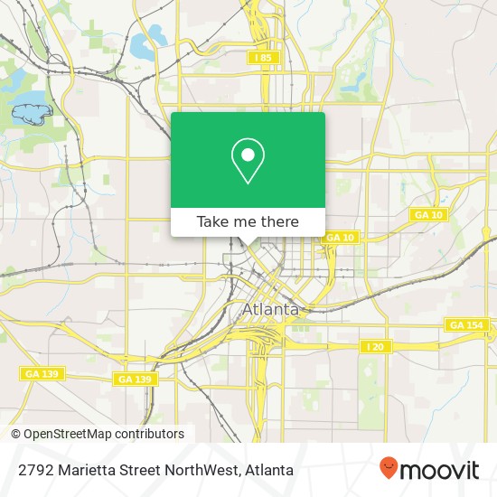 Mapa de 2792 Marietta Street NorthWest