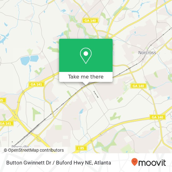 Button Gwinnett Dr / Buford Hwy NE map