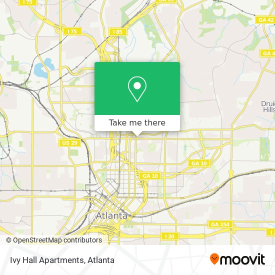 Ivy Hall Apartments map