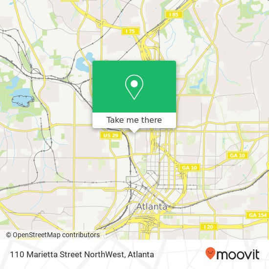 110 Marietta Street NorthWest map