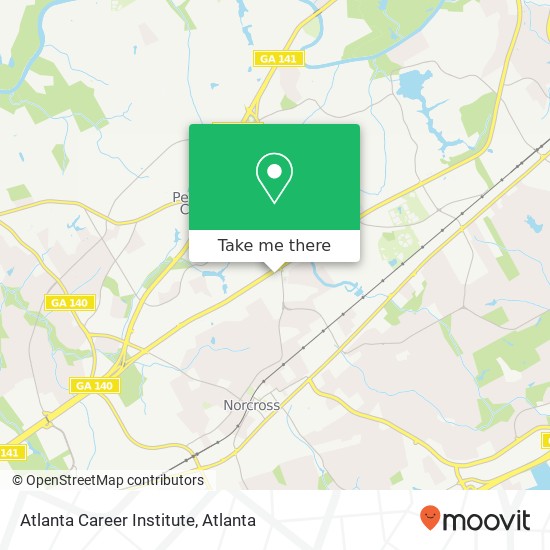 Mapa de Atlanta Career Institute