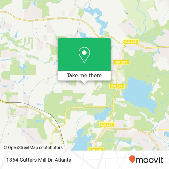 Mapa de 1364 Cutters Mill Dr