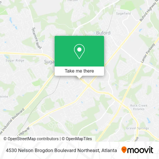 Mapa de 4530 Nelson Brogdon Boulevard Northeast