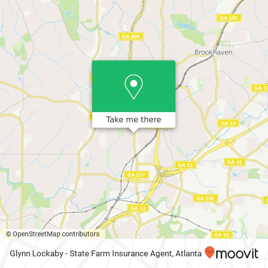 Mapa de Glynn Lockaby - State Farm Insurance Agent