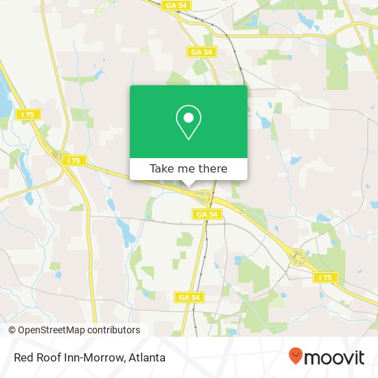 Mapa de Red Roof Inn-Morrow