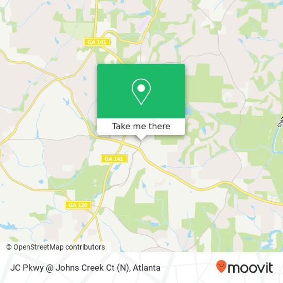 Mapa de JC Pkwy @ Johns Creek Ct (N)