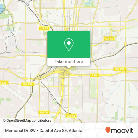 Memorial Dr SW / Capitol Ave SE map