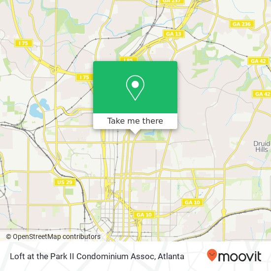 Mapa de Loft at the Park II Condominium Assoc