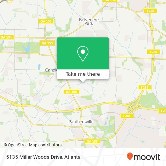 Mapa de 5135 Miller Woods Drive