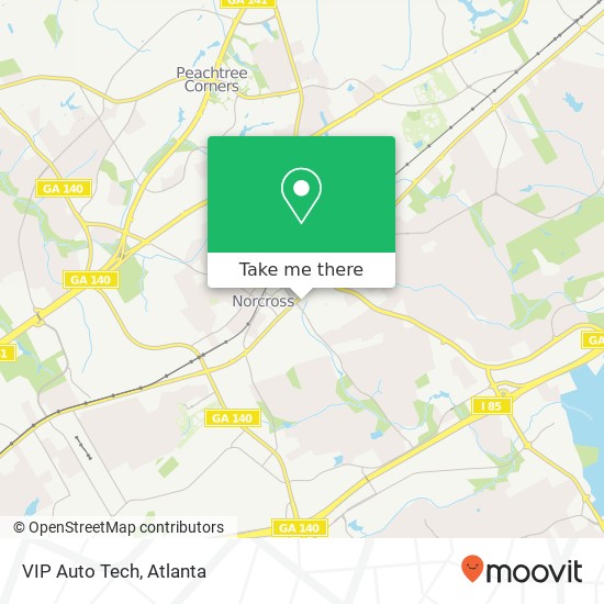 VIP Auto Tech map