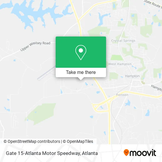 Gate 15-Atlanta Motor Speedway map