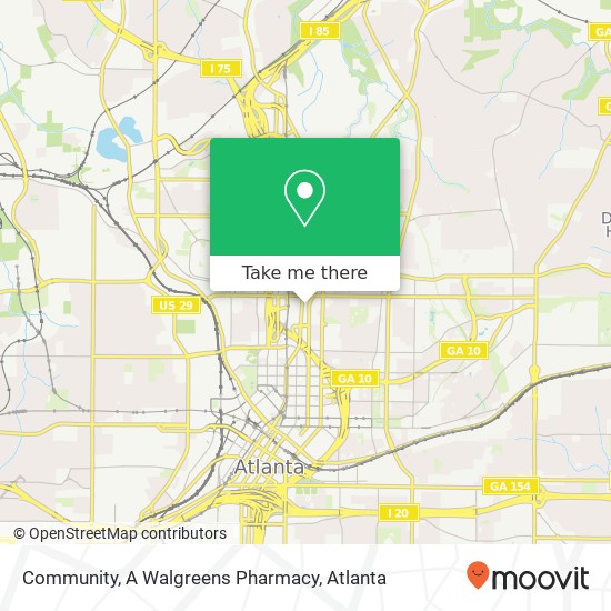 Mapa de Community, A Walgreens Pharmacy