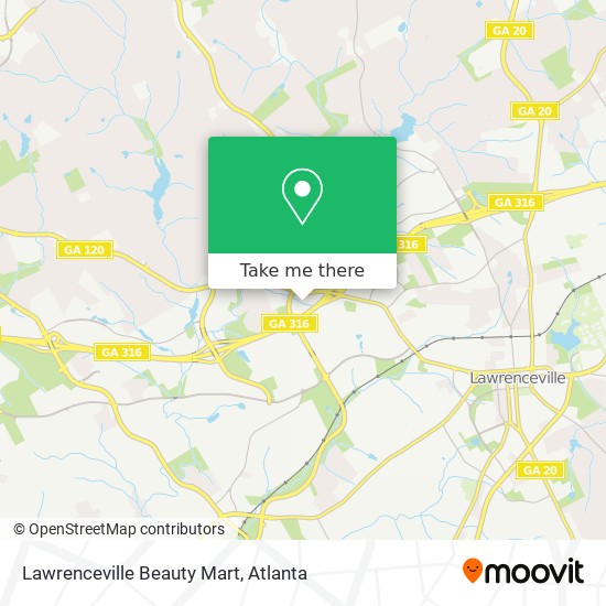 Mapa de Lawrenceville Beauty Mart