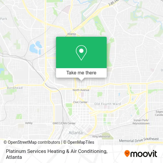 Mapa de Platinum Services Heating & Air Conditioning