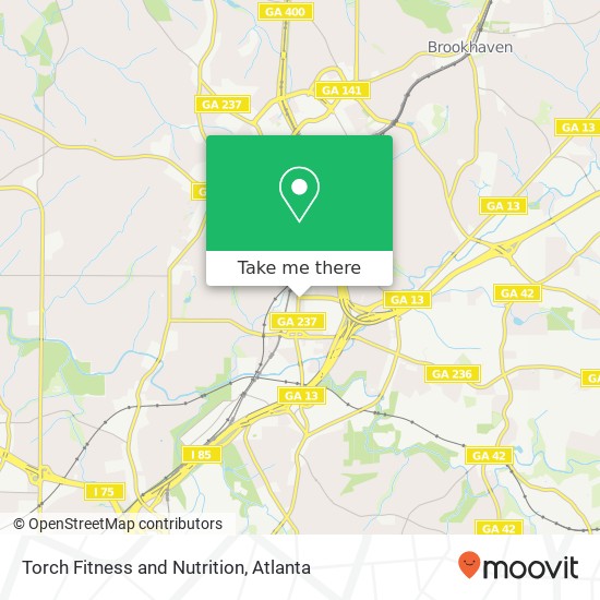 Torch Fitness and Nutrition map