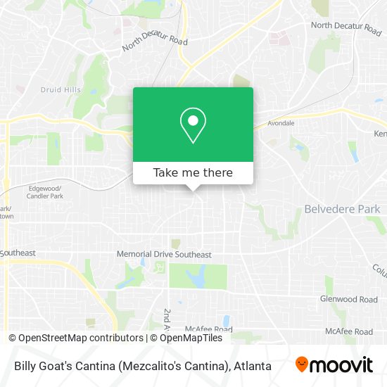 Mapa de Billy Goat's Cantina (Mezcalito's Cantina)