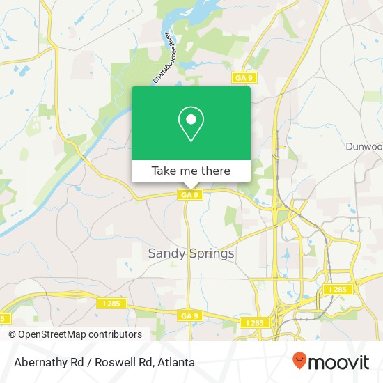Mapa de Abernathy Rd / Roswell Rd