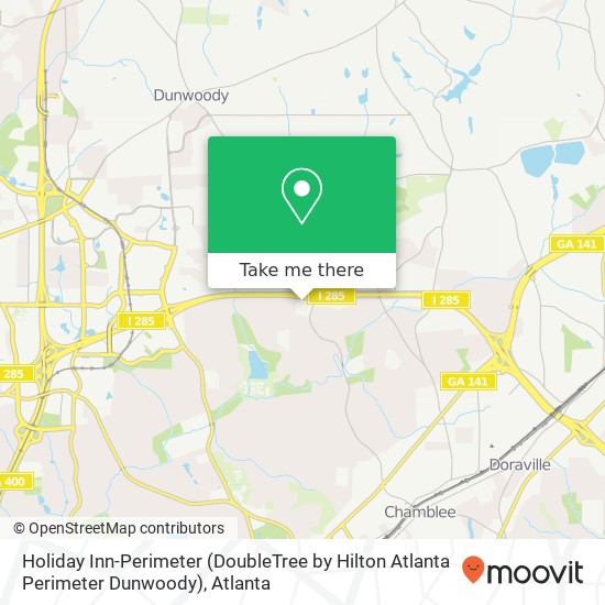 Holiday Inn-Perimeter (DoubleTree by Hilton Atlanta Perimeter Dunwoody) map