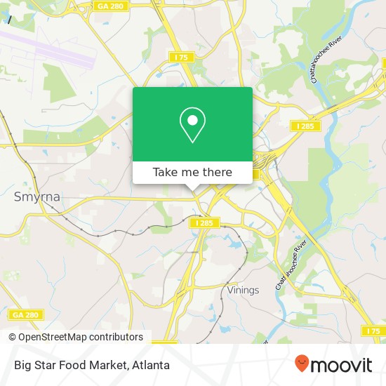 Mapa de Big Star Food Market