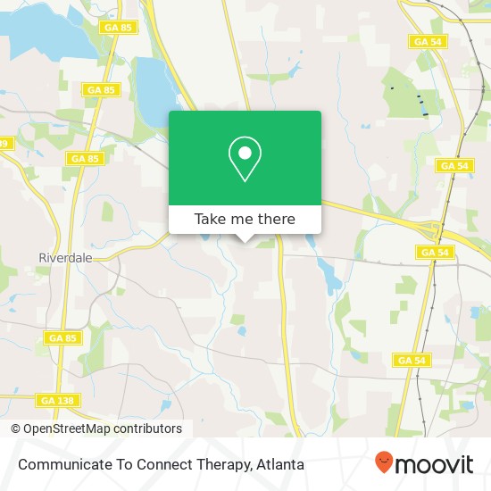 Communicate To Connect Therapy map