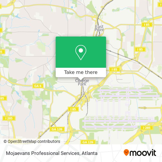 Mojaevans Professional Services map