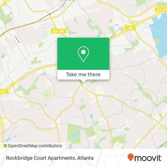 Mapa de Rockbridge Court Apartments