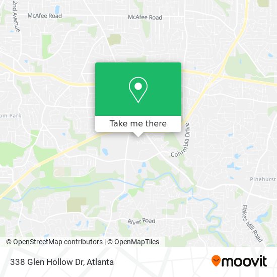 Mapa de 338 Glen Hollow Dr