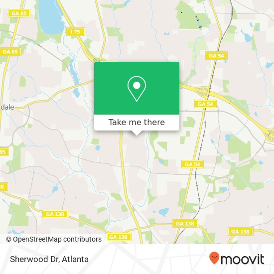 Sherwood Dr map