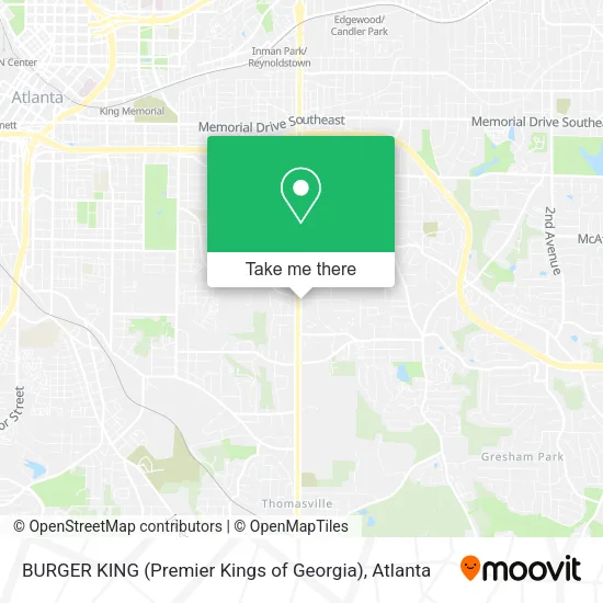 BURGER KING (Premier Kings of Georgia) map