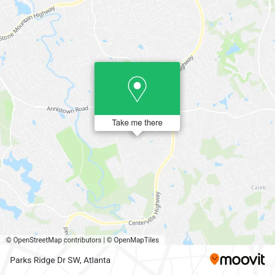 Parks Ridge Dr SW map