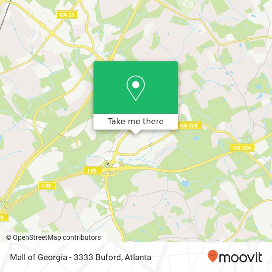 Mapa de Mall of Georgia - 3333 Buford