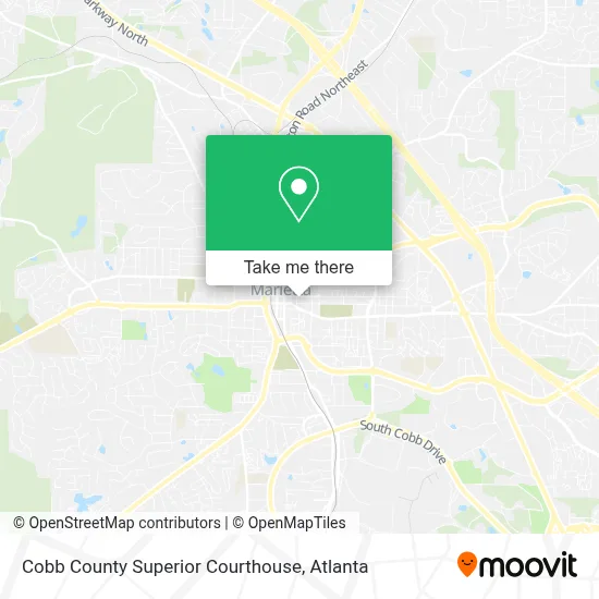 Cobb County Superior Courthouse map