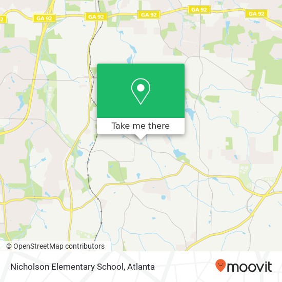 Nicholson Elementary School map