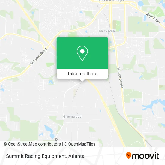 Summit Racing Equipment map