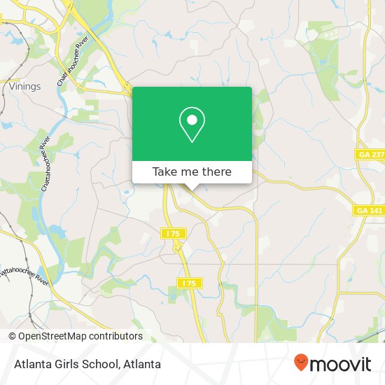 Mapa de Atlanta Girls School