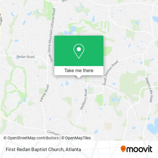 Mapa de First Redan Baptist Church