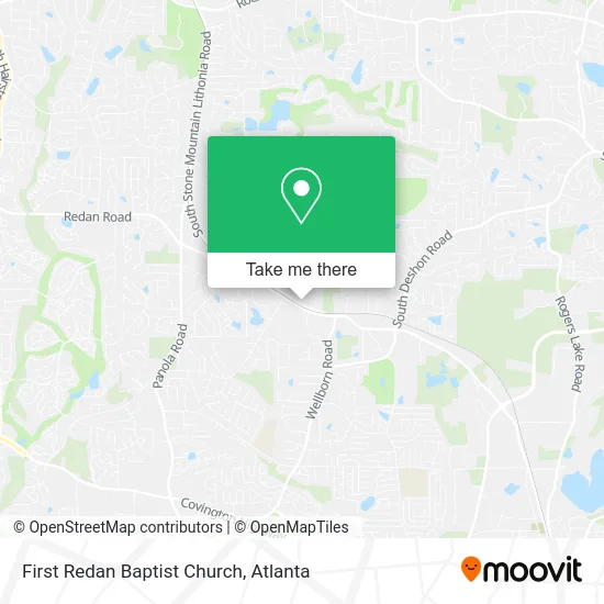 First Redan Baptist Church map