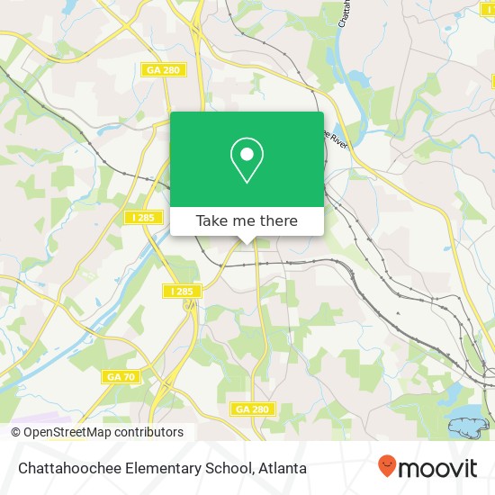 Mapa de Chattahoochee Elementary School
