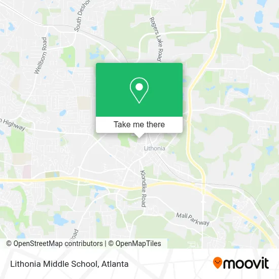 Lithonia Middle School map