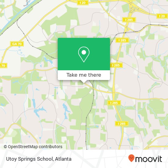 Utoy Springs School map