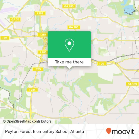 Mapa de Peyton Forest Elementary School