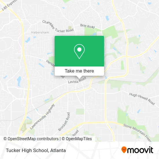 Tucker High School map