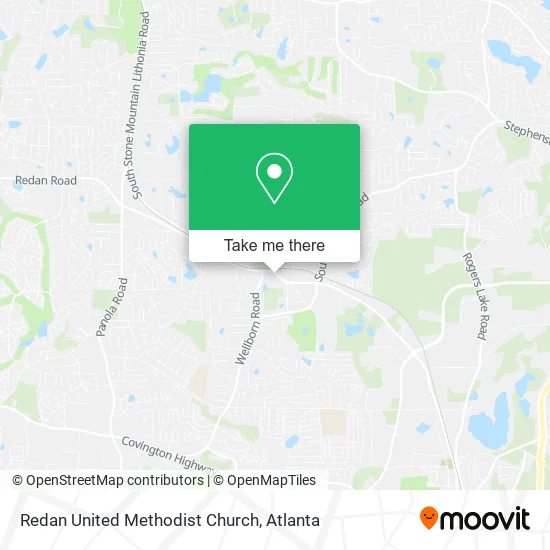 Redan United Methodist  Church map