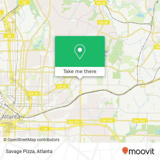 Mapa de Savage Pizza