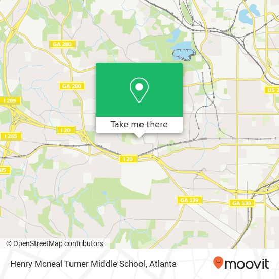 Henry Mcneal Turner Middle School map