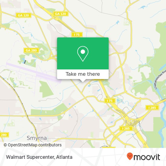 Mapa de Walmart Supercenter