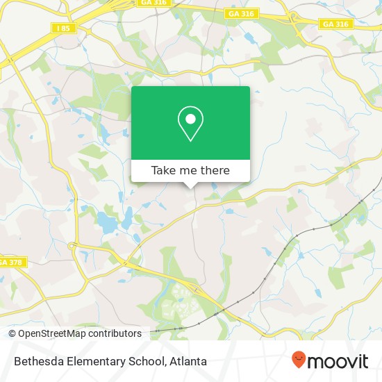 Mapa de Bethesda Elementary School